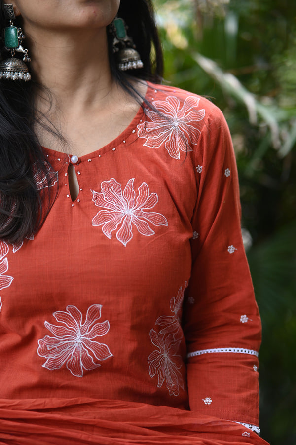 Pravya Bloom Cotton Suit Set (Available in 3 Summer Shades)
