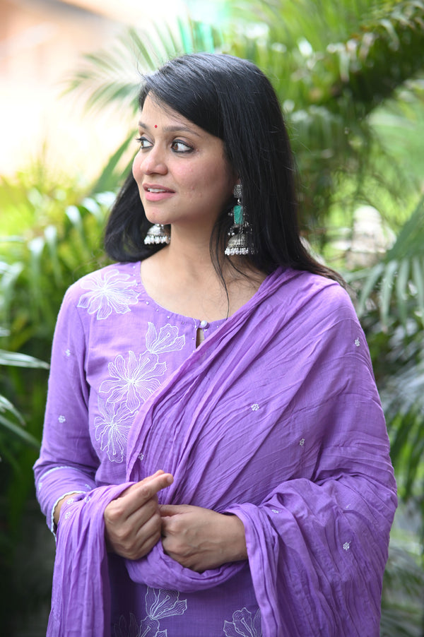 Pravya Bloom Cotton Suit Set (Available in 3 Summer Shades)