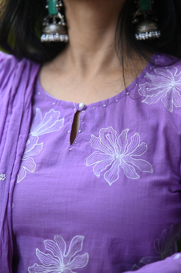 Pravya Bloom Cotton Suit Set (Available in 3 Summer Shades)