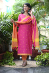 Sootra - Cotton Kurta Set with Woven Dupatta