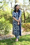 Neelakshi Indigo Print Kurta Suit Set
