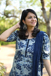Neelakshi Indigo Print Kurta Suit Set