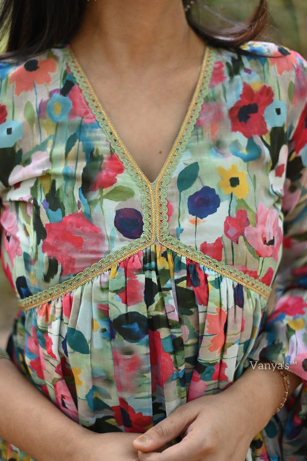 Kalini Chanderi Anarkali suit sets