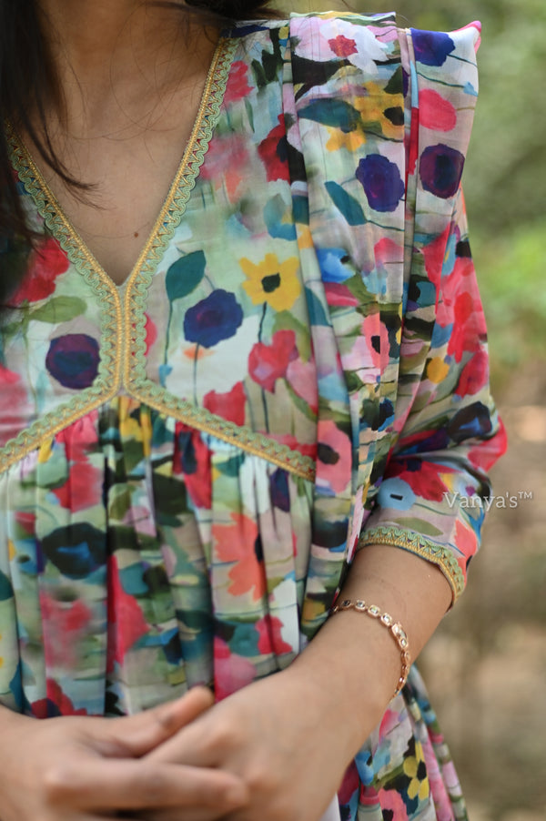 Kalini Chanderi Anarkali suit sets