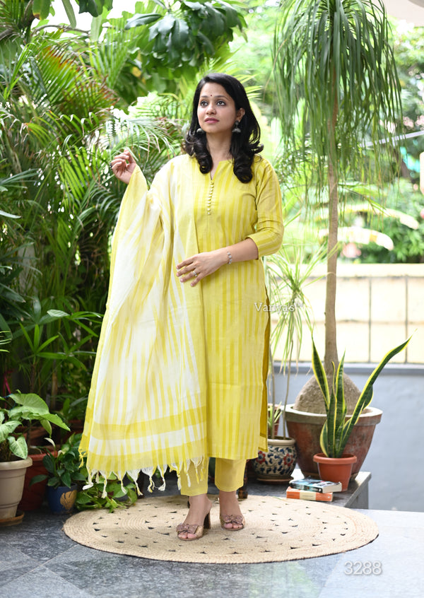 Mansi Yellow South Handloom Suits Sets