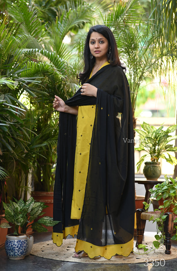 Basant Cotton Embroidery Suit Sets (With Mul lining Inner)