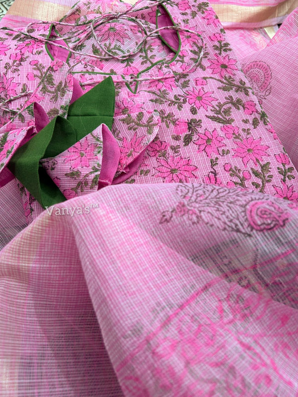 Tarunika Kota Doria Anarkali suit set