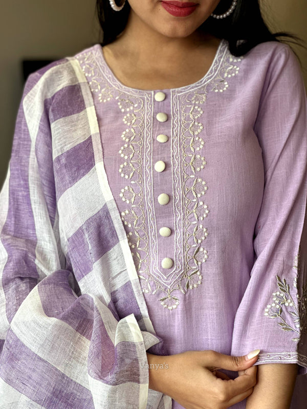 Gitika Handloom suit sets linen Duppata