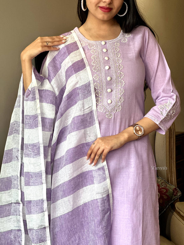 Gitika Handloom suit sets linen Duppata