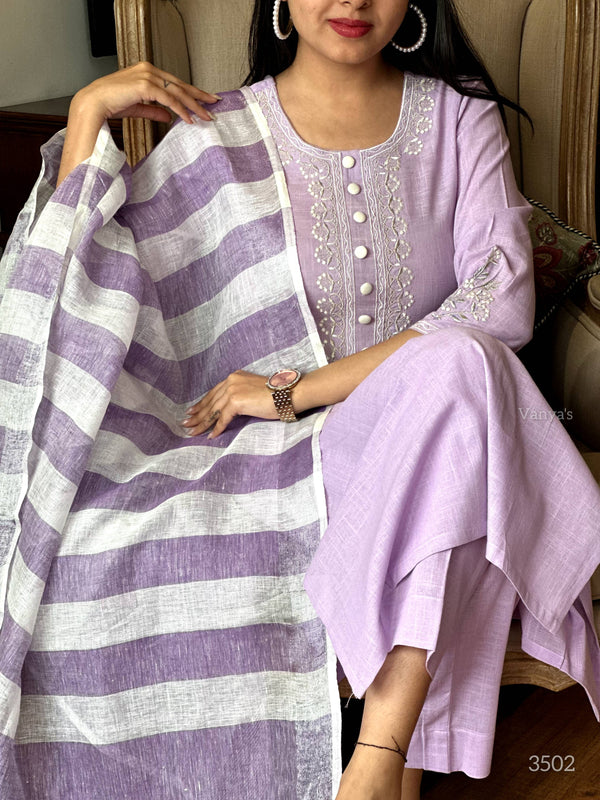 Gitika Handloom suit sets linen Duppata