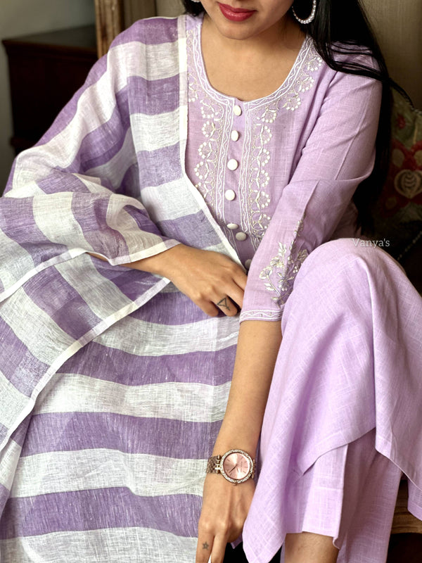 Gitika Handloom suit sets linen Duppata