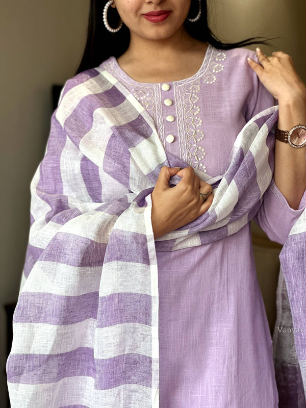 Gitika Handloom suit sets linen Duppata