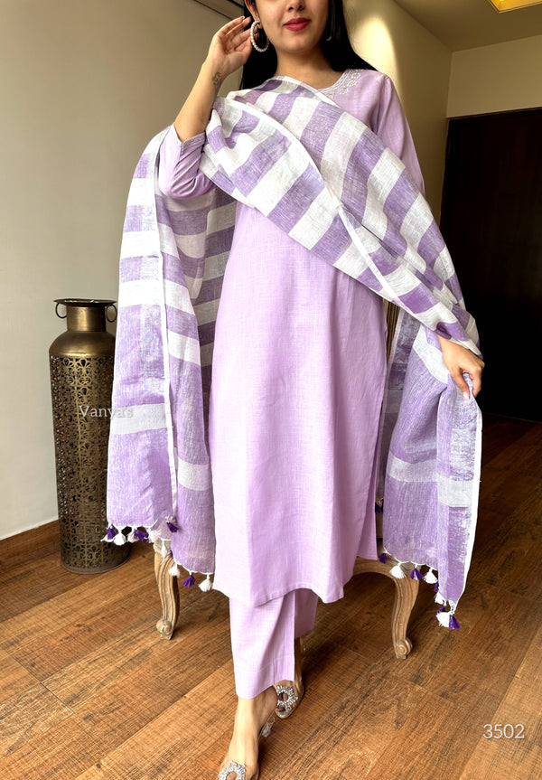 Gitika Handloom suit sets linen Duppata