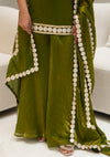 ✨Haritara Royale Banarasi Tissue Silk Sharara Set