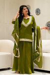 ✨Haritara Royale Banarasi Tissue Silk Sharara Set