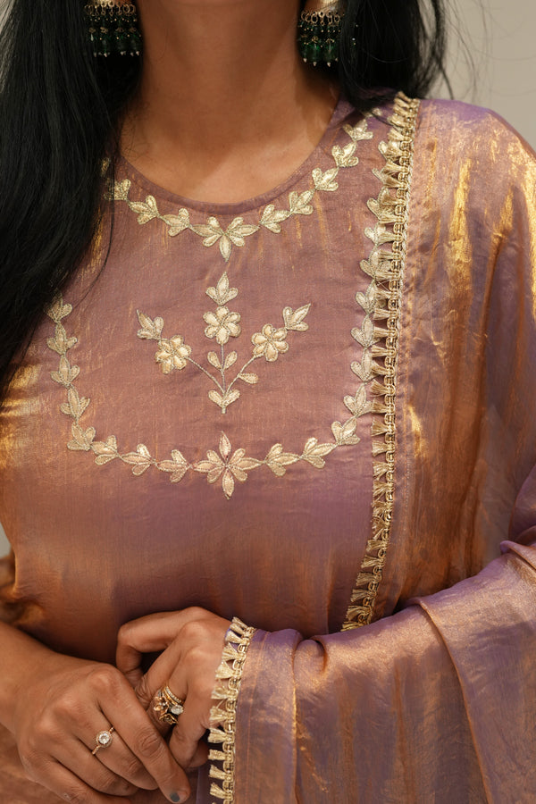 ✨Kanakpriya Royale Banarasi Tissue Silk Sharara Set