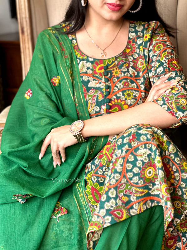 Induja Kalamkari South Cotton Suit Sets