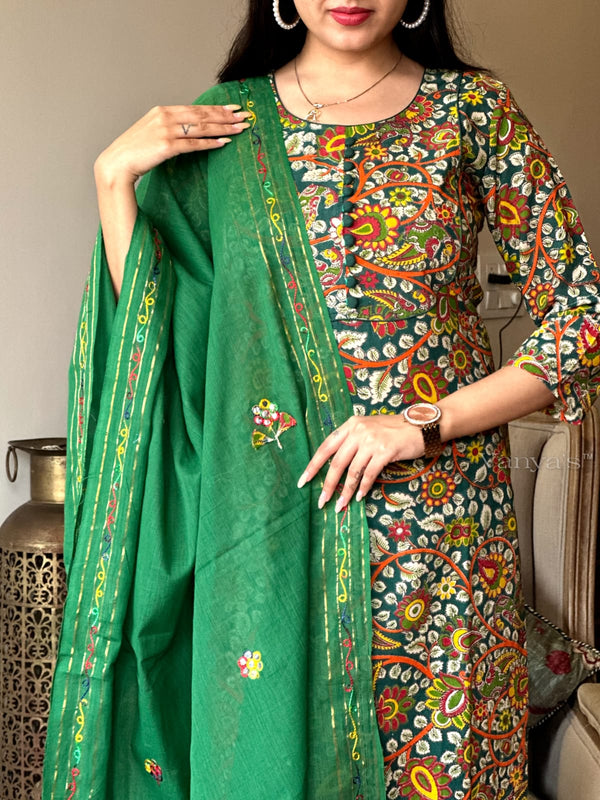 Induja Kalamkari South Cotton Suit Sets