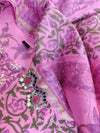Valli Elegant Floral Pink Hand Block Salwar Suit