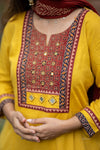 Nishita yellow Grace Set with Dupatta