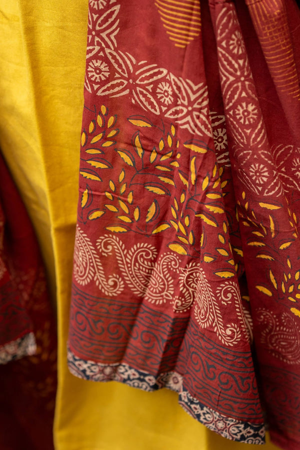 Nishita yellow Grace Set with Dupatta