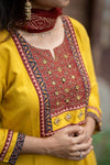 Nishita yellow Grace Set with Dupatta