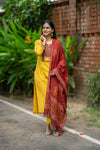 Nishita yellow Grace Set with Dupatta