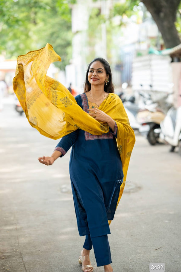 Kutch Traditional Suit Set with Dupatta