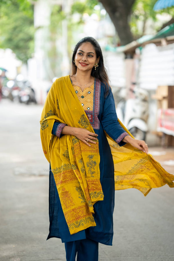 Kutch Traditional Suit Set with Dupatta