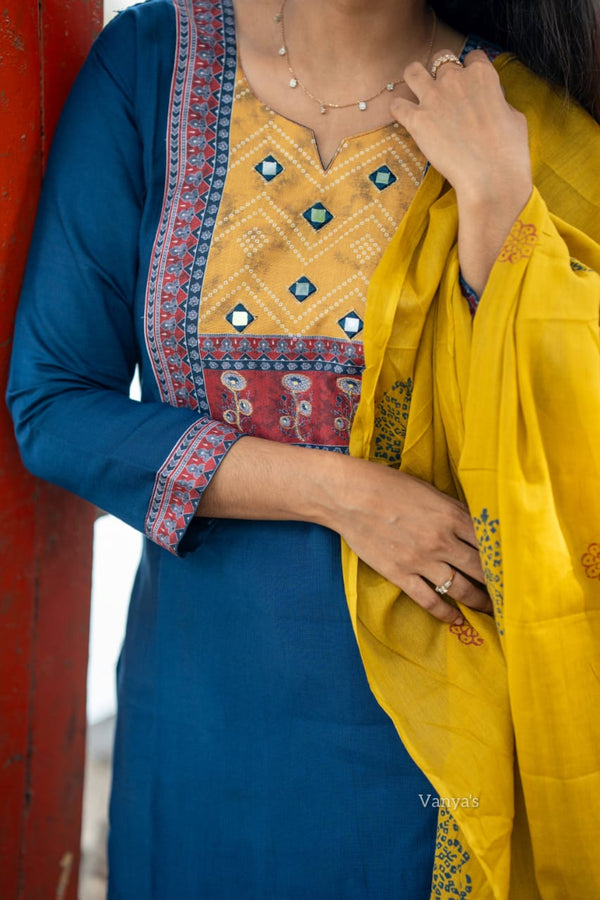 Kutch Traditional Suit Set with Dupatta