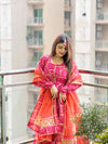 Sharvani Ghatchola Kota Doria Anarkali suit set