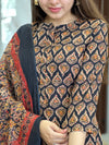 Vasudha Black Gold Paisley Kurta pant Set