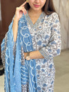 Abhita Sky Blossom Kurta Suit Set