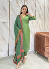 Nutaan Olive Grace Kurta Suit Set