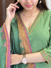 Nutaan Olive Grace Kurta Suit Set