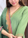 Nutaan Olive Grace Kurta Suit Set