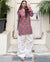 Ruhani Hand Block Kurta with Embroidered Farsi Set