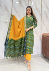 Sundari Sunset Ikkat Suit Set