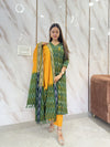Sundari Sunset Ikkat Suit Set
