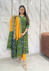 Sundari Sunset Ikkat Suit Set