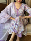 Akriti Ocean Breeze Suit-Purple