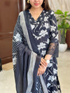 Vedika Midnight Blossom Kurta Suit Set