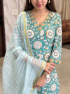 Anvaya Green Bloom Kurta Suit Set