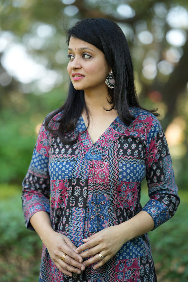 Kriti Blue Kurta Pant Set