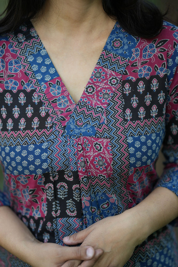 Kriti Blue Kurta Pant Set