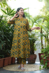 Tarangini Cotton Discharge Print A-Line Suit Set