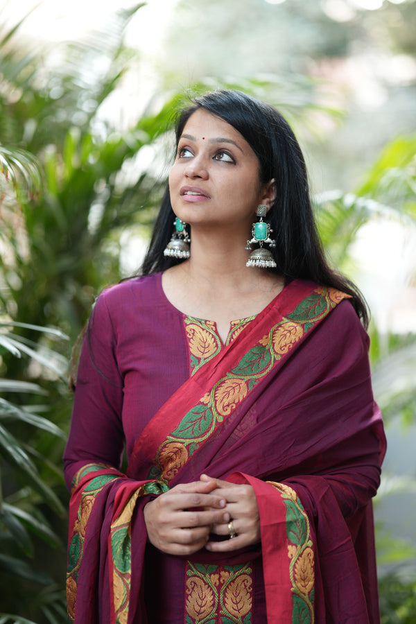 Narayanpeth Rajeshwari Lined Suit Set