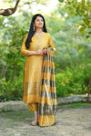 Kanak Rekha Premium SilkSuit Set-Mul mul lining