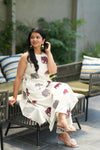 Yazhini Cotton Flex Handloom Elephant Motif Suit Set