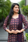 β¨ Aavira Linen Hand BlockPrinted Suit Set with lining